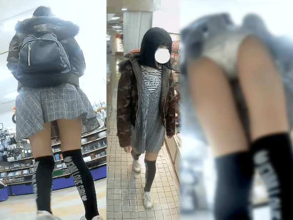 【早期削除注意】鬼カワ私服少女のワンピの内側